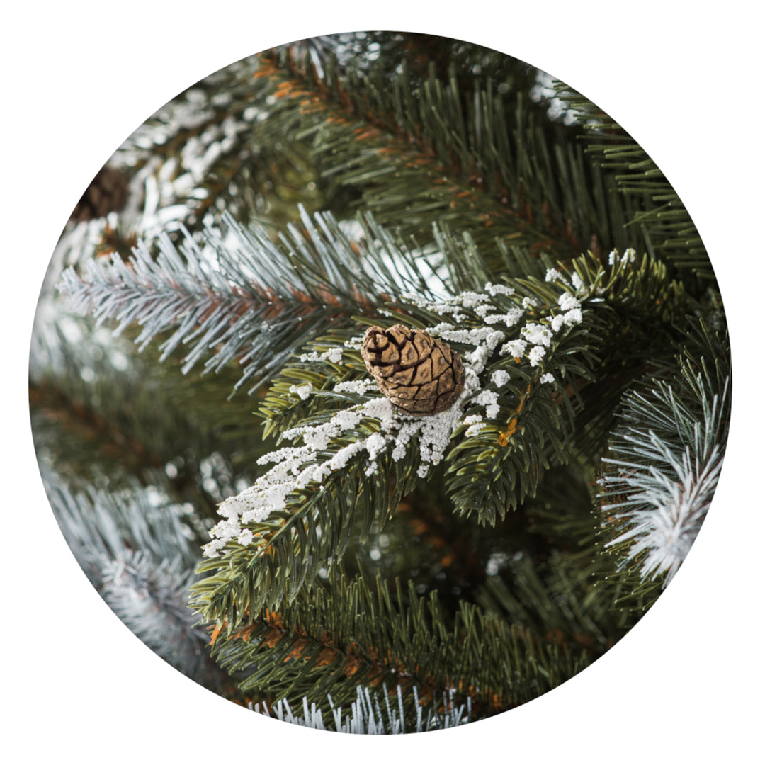 Premium PVC Weihnachtsbaum Verschneite Fichte mit PE 220 Zweigen