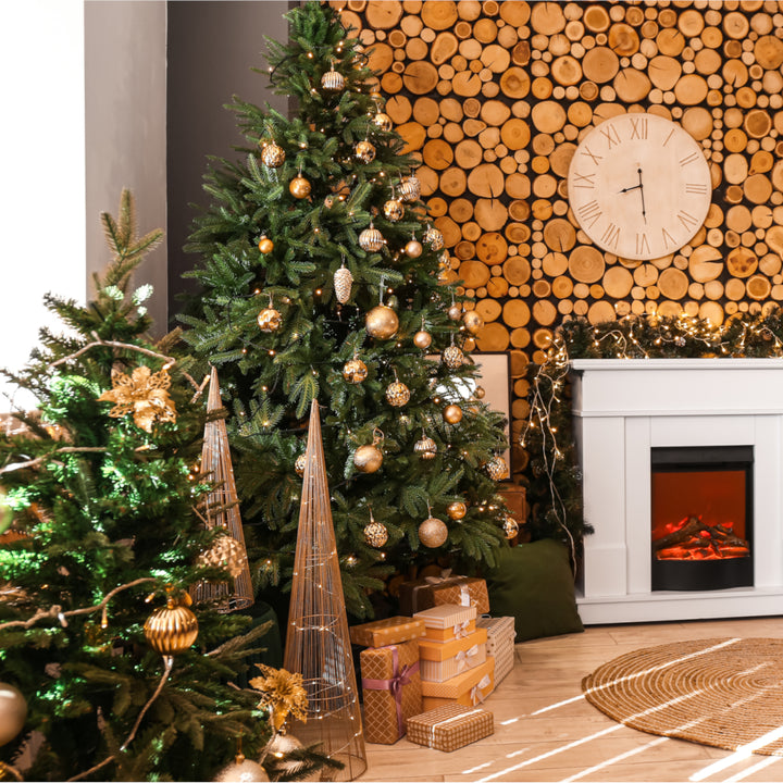 Premium PVC Weihnachtsbaum Verschneite Fichte mit PE-Zweigen 180