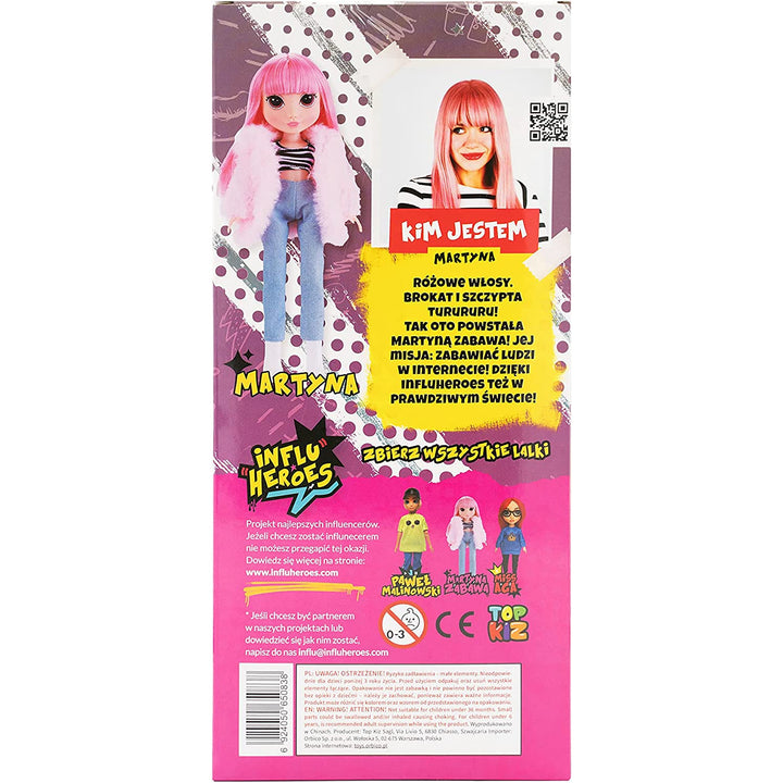 Influ Heroes Martyna Fun Doll Puppe mit Zubehör Influencerin Martyna Puppe