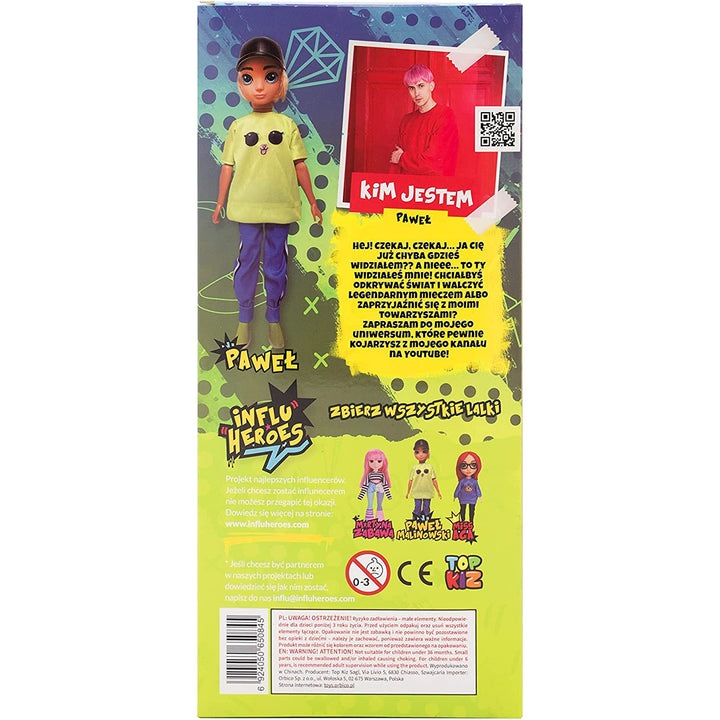 Influ Heroes Pawel Malinowski 30 cm Puppe mit Zubehör