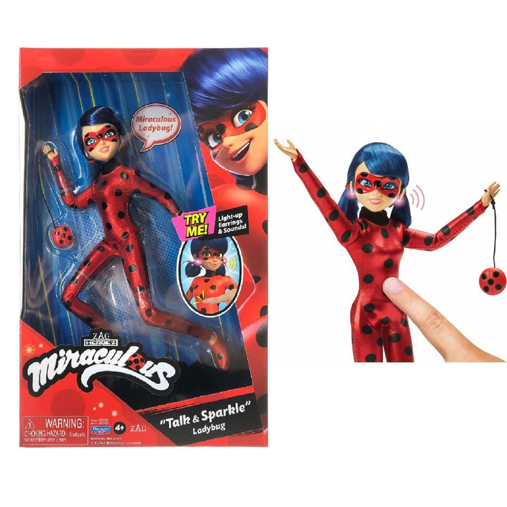 Marienkäfer Talk and Sparkle deluxe Miraculous Ladybug Puppe - Licht und Ton