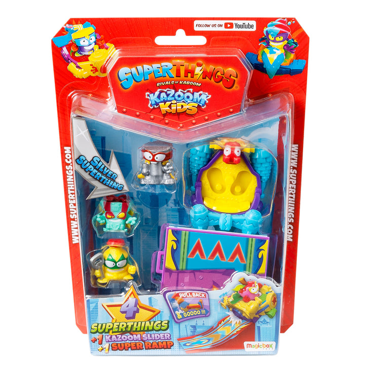 Set SuperThings Kazoom Kids Sliders Rampe und 4 Figuren