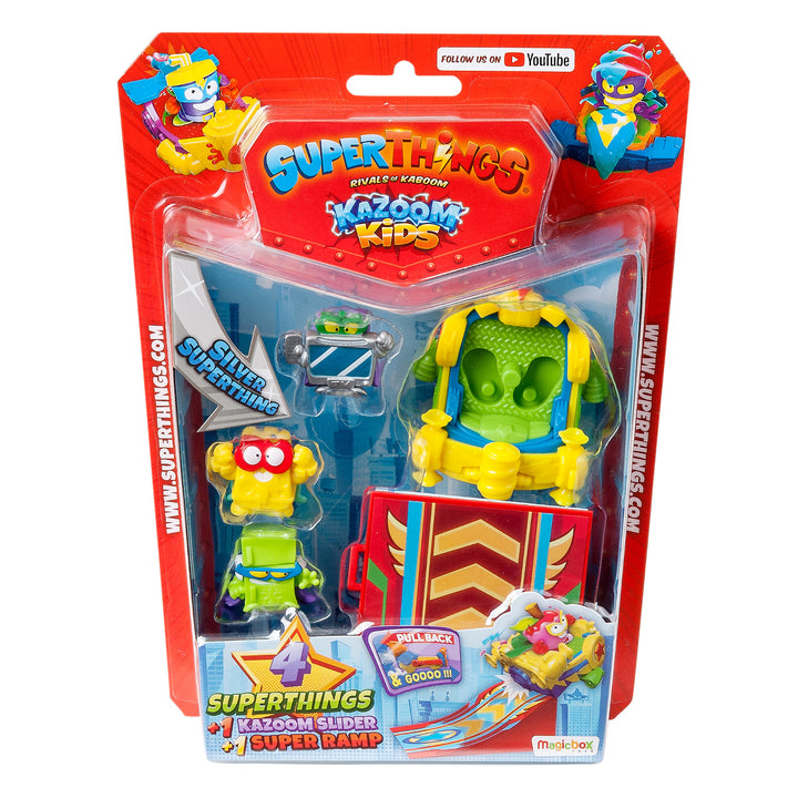 Set SuperThings Kazoom Kids Sliders Rampe und 4 Figuren