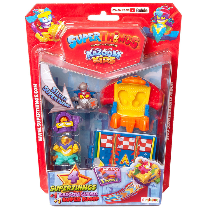 Set SuperThings Kazoom Kids Sliders Rampe und 4 Figuren