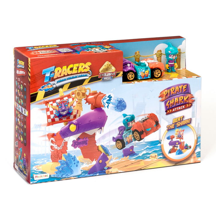 T-Racers Pirate Shark Playset exklusives Fahrzeug Spielset