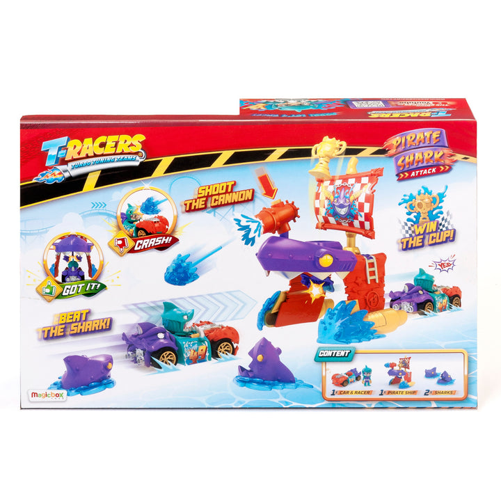 T-Racers Pirate Shark Playset exklusives Fahrzeug Spielset