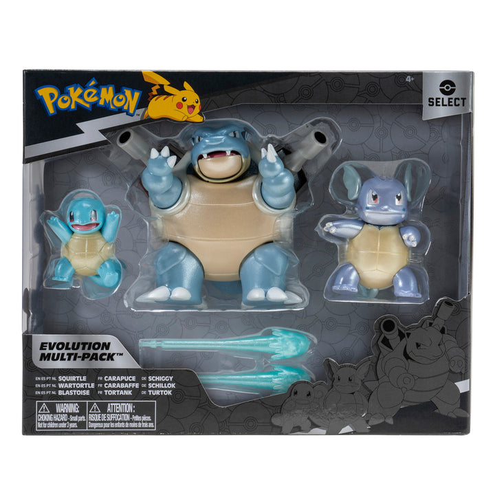 Pokemon Multipack 3 Figuren Set Squirtle Entwicklung