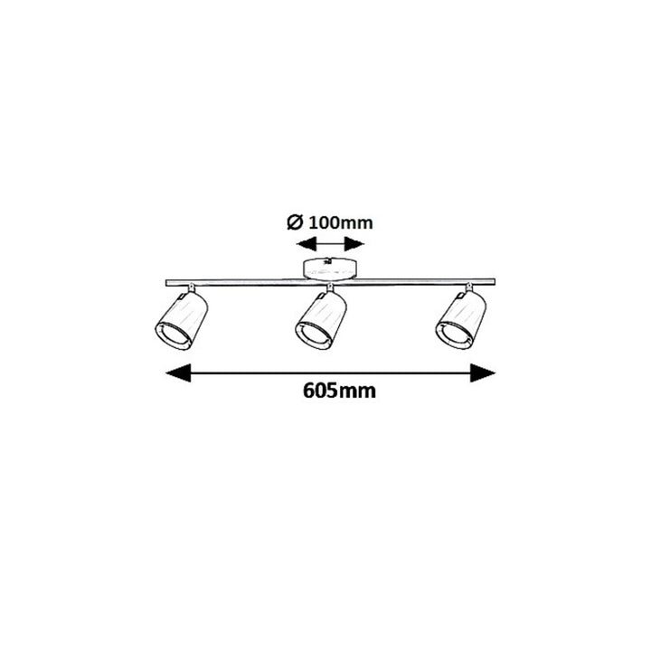 Deckenlampe Solange Spot LED 18W Weiß Deckenleuchte