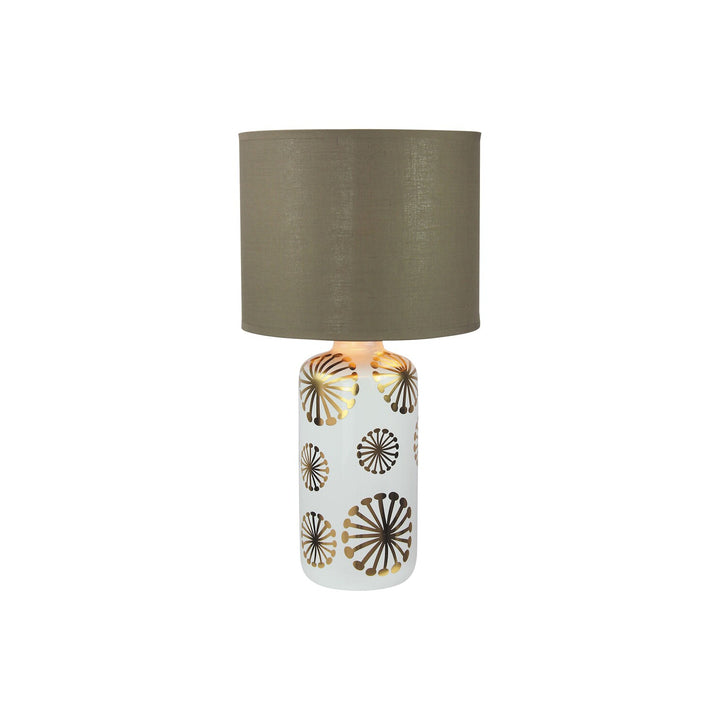 Rabalux Ginger Tischleuchte Gold/Braun E27 1X MAX 60W mit Schalter