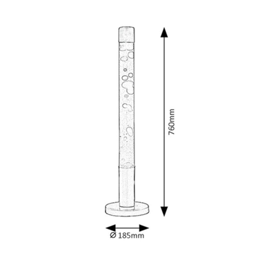 Dekorative Lampe Dovce Lavalampe, Glas, 40 Watt E14 40W Rot-gelb