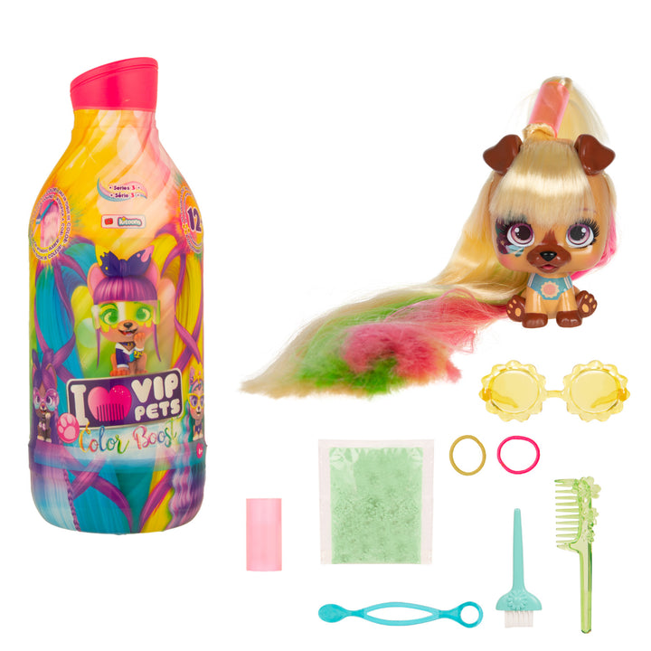 Puppe mit Zubehör Vip Pets Color Boost Serie 3 Mix