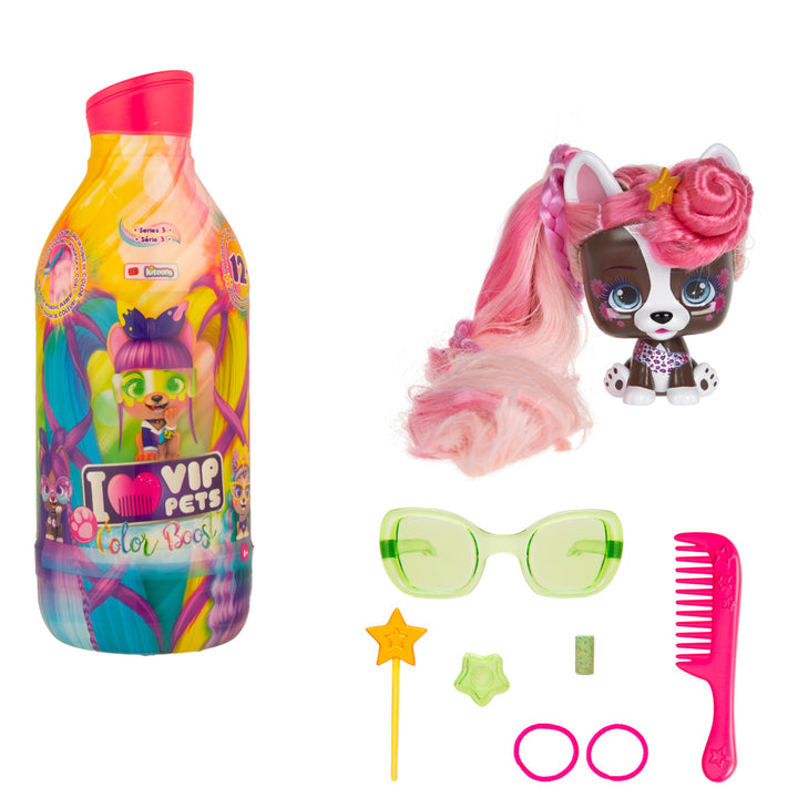 Puppe mit Zubehör Vip Pets Color Boost Serie 3 Mix