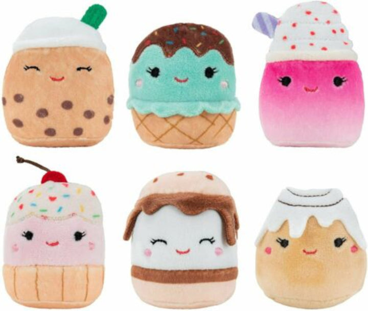 6 Plüsch-Maskottchen Squishville Squishmallows SweetTooth Squad Set Höhe von 5 cm