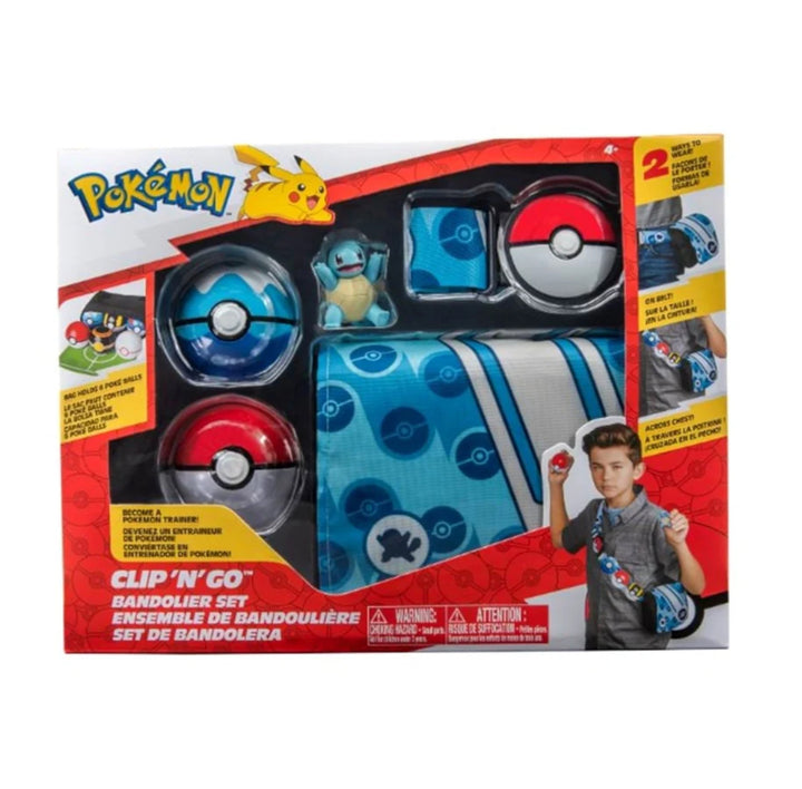 Pokemon Clip N Go Bandolier Squirtle Spielfigur Sammlerset Spielset