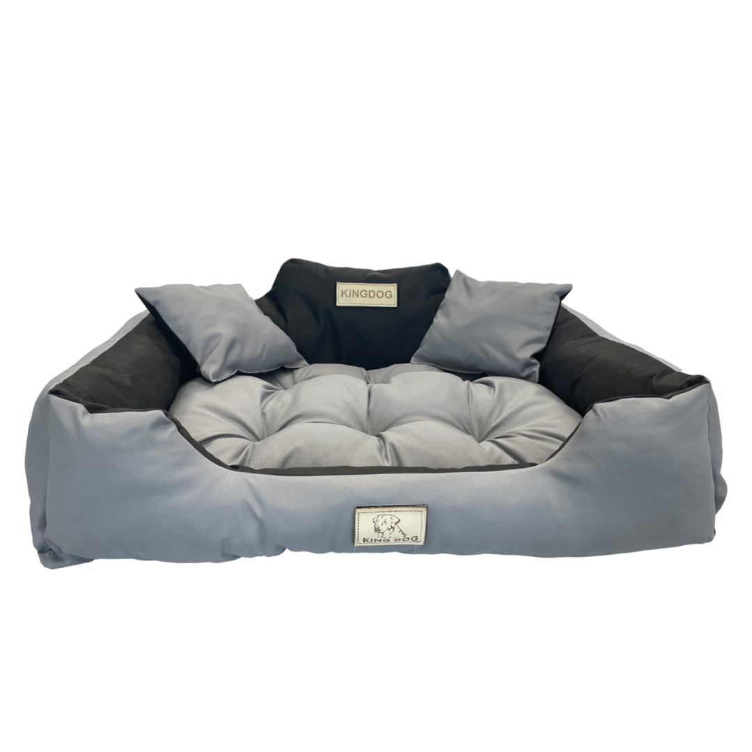 Hundebett  Katzenbett 55 x 45 Dunkelgrau Kingdog Größe S