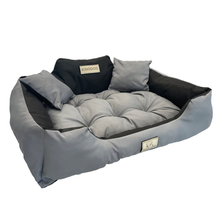 Hundebett  Katzenbett 55 x 45 Dunkelgrau Kingdog Größe S