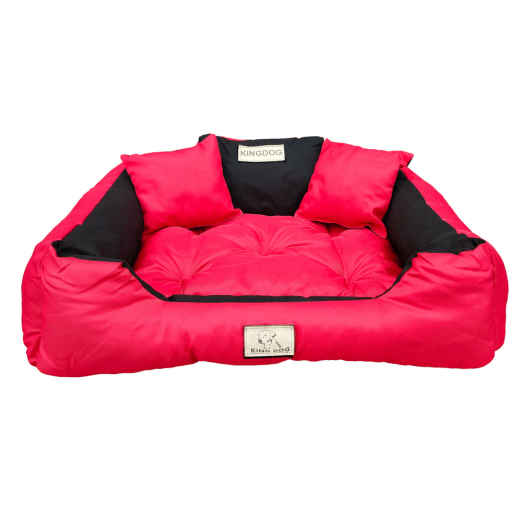 Hundebett und Katzenbett 55 x 45 Red Kingdog Größe S