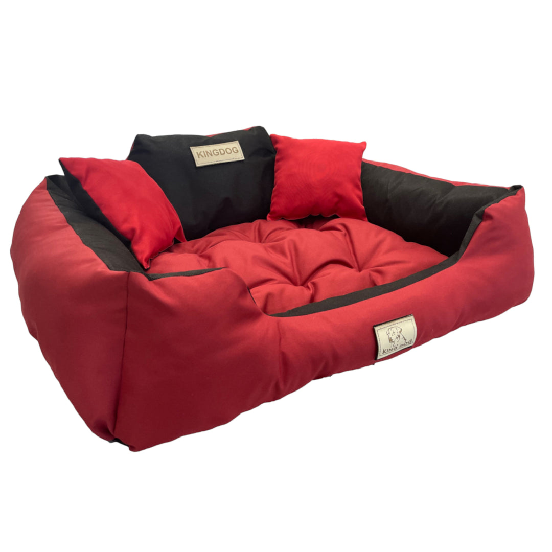 Hundebett und Katzenbett 55 x 45 Red Kingdog Größe S