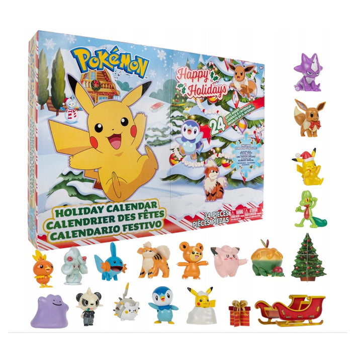 Pokemon Adventskalender, PKW2689, 43 x 31 x 7cm, mehrfarbig