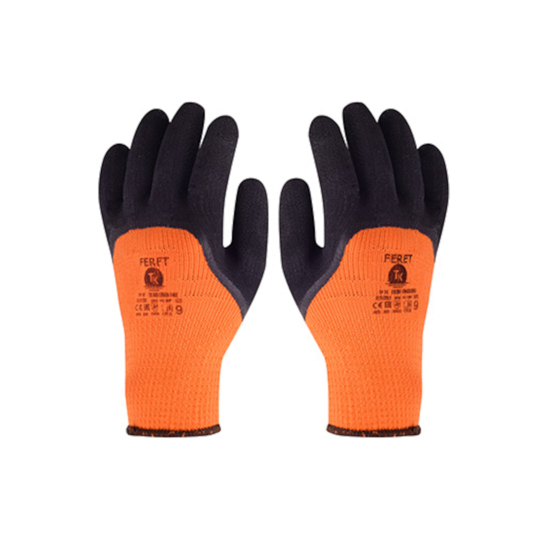 Feret Arbeitshandschuhe für Winter Handschuhe Schutzhandschuhe Winterhandschuhe Latexhandschuhe Größe 8 (1 Paar)