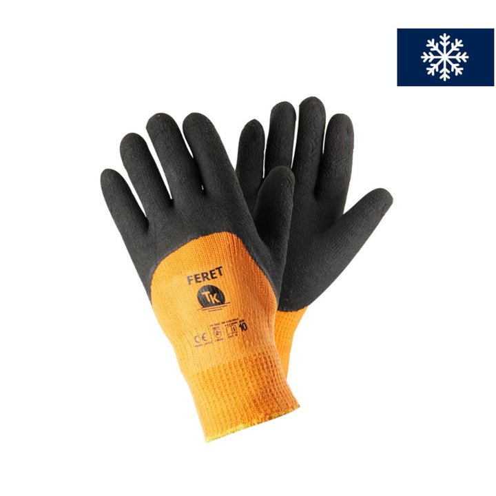 Feret Arbeitshandschuhe für Winter Handschuhe Schutzhandschuhe Winterhandschuhe Latexhandschuhe Größe 8 (1 Paar)