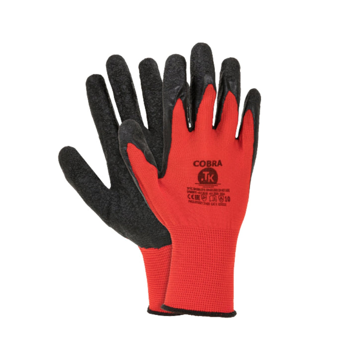 Latexgefütterte Arbeitshandschuhe R.7 (3 Paare)