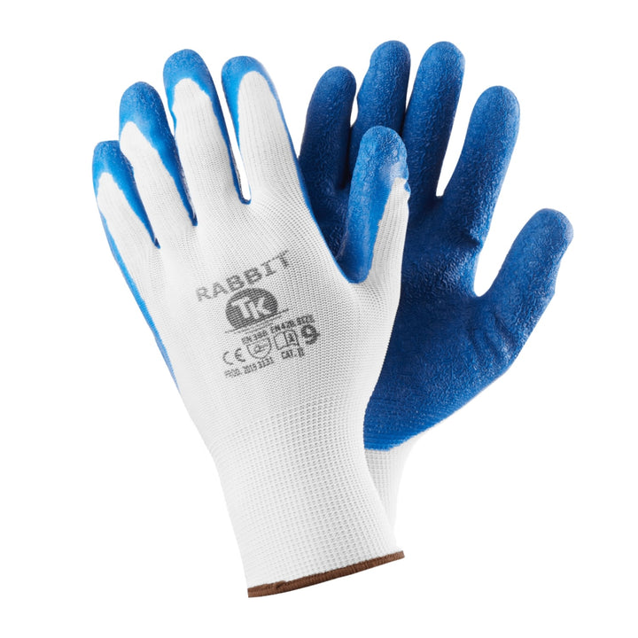 Rabbit Arbeitshandschuhe Gartenhandschuhe Handschuhe Schutzhandschuhe Latex  Größe:9 3x Paar