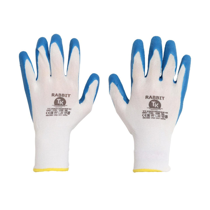 Rabbit Arbeitshandschuhe Gartenhandschuhe Handschuhe Schutzhandschuhe Latex  Größe:9 3x Paar
