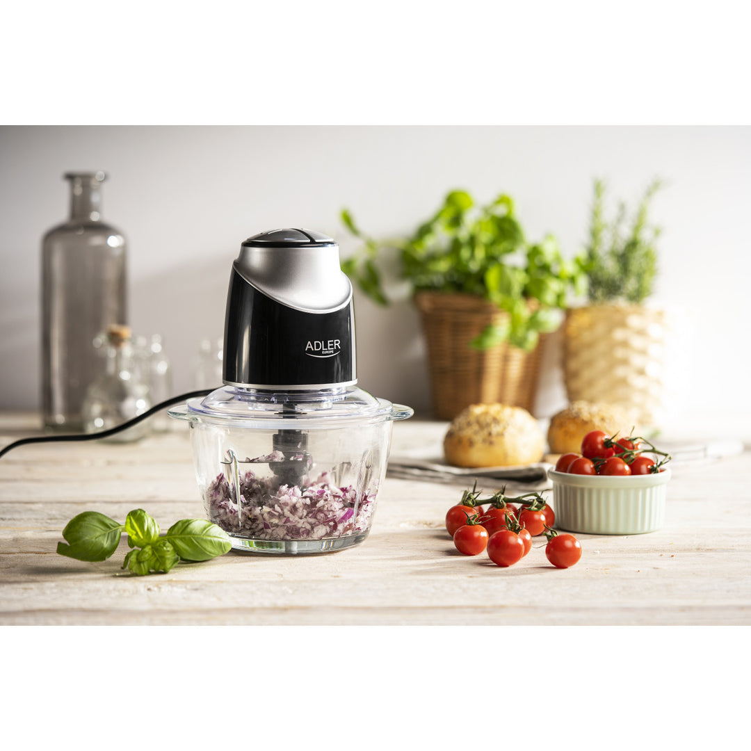 Zerkleinerer mit Glasschale Adler AD 4082 300W Klingen aus Edelstahl