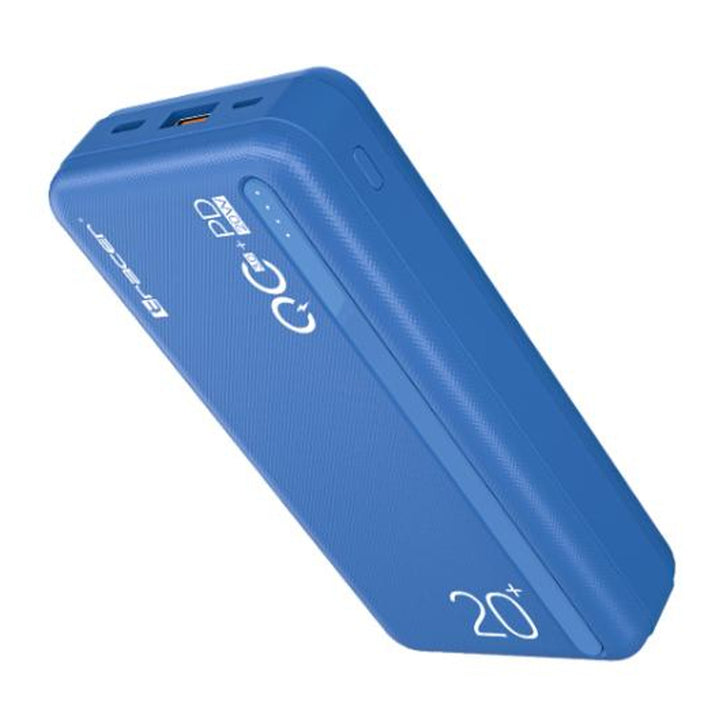 Powerbank mit Schnellladefunktion Externer Akku 2000mAh/ 3.7 V Quick Charge QC3.0 Fast Charge Power delivery PD20W USB-typ-C USB (Blau)