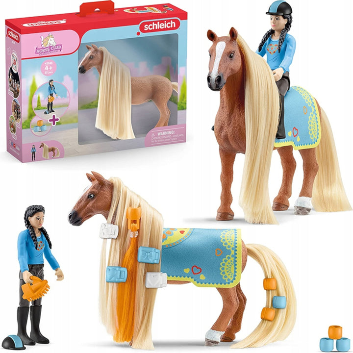 Schleich SLH42585 Styling Pferd Kim und Caramelo Spielfigur Spielzeug Set