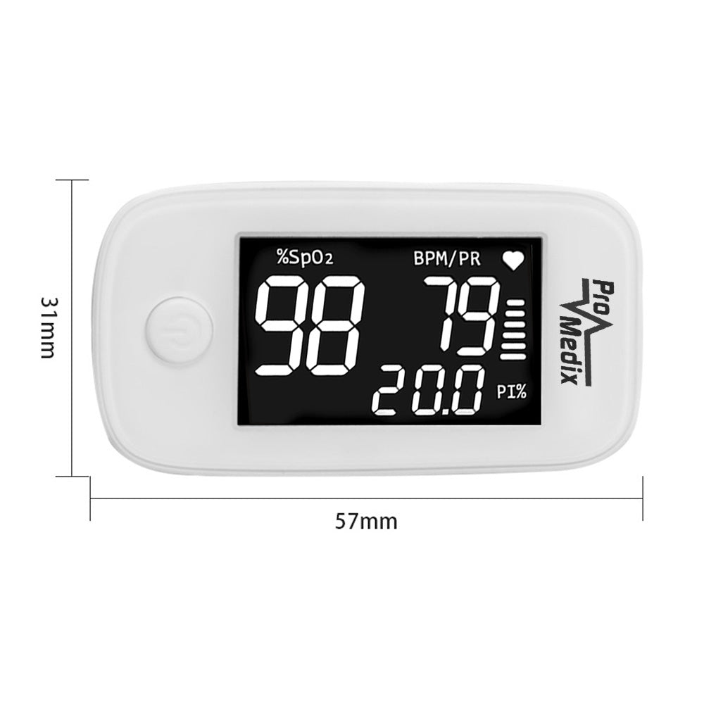 ProMedix medizinisches Pulsoximeter PS-870 + Batterien