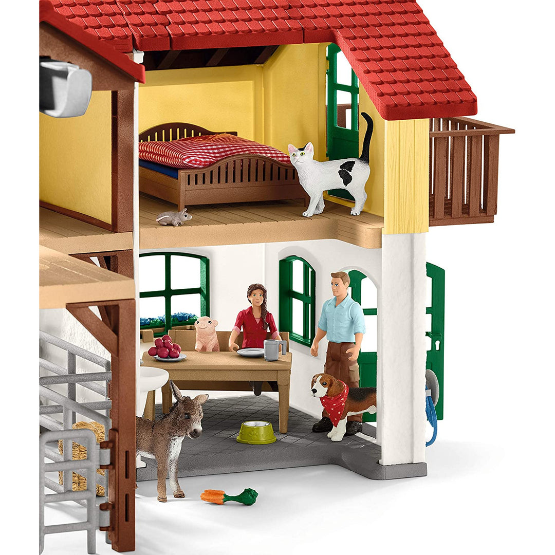 Schleich Großes Bauernhof-Set mit Ställen und Tieren 42407