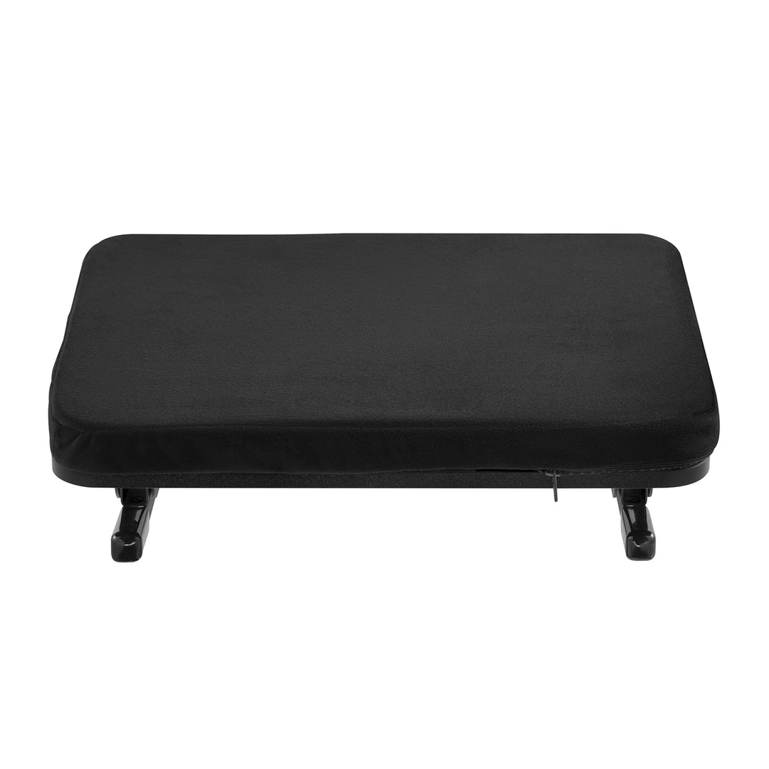 Ergonomische Fußstütze mit Abnehmbarem Kissen und verstellbarem Neigungswinkel von +20 bis -20° Schreibtisch Fußauflage Fußbank für Büro und Zuhause 400x300mm