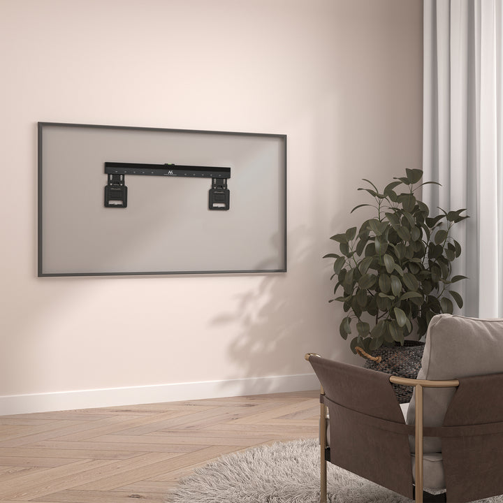 Ultraflache Wandhalterung für 37-80" Flach & Curved Fernseher bis zu 75kg Max. VESA 600x400 Universal TV Halterung