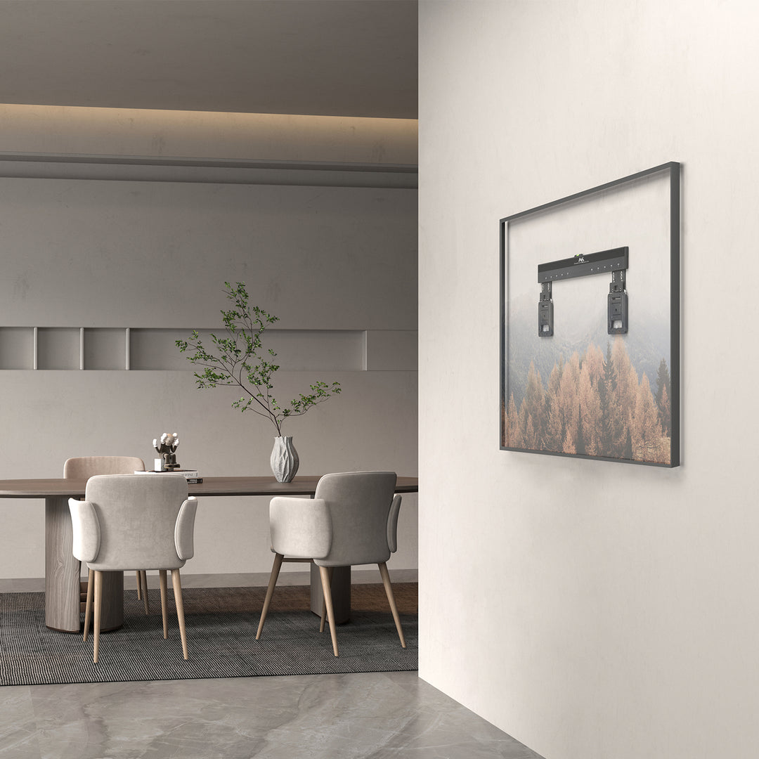 Ultraflache Wandhalterung für 37-80" Flach & Curved Fernseher bis zu 75kg Max. VESA 600x400 Universal TV Halterung