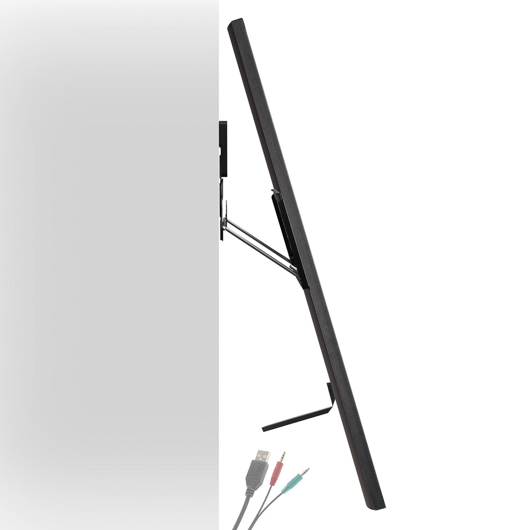 Ultraflache Wandhalterung für 37-80" Flach & Curved Fernseher bis zu 75kg Max. VESA 600x400 Universal TV Halterung