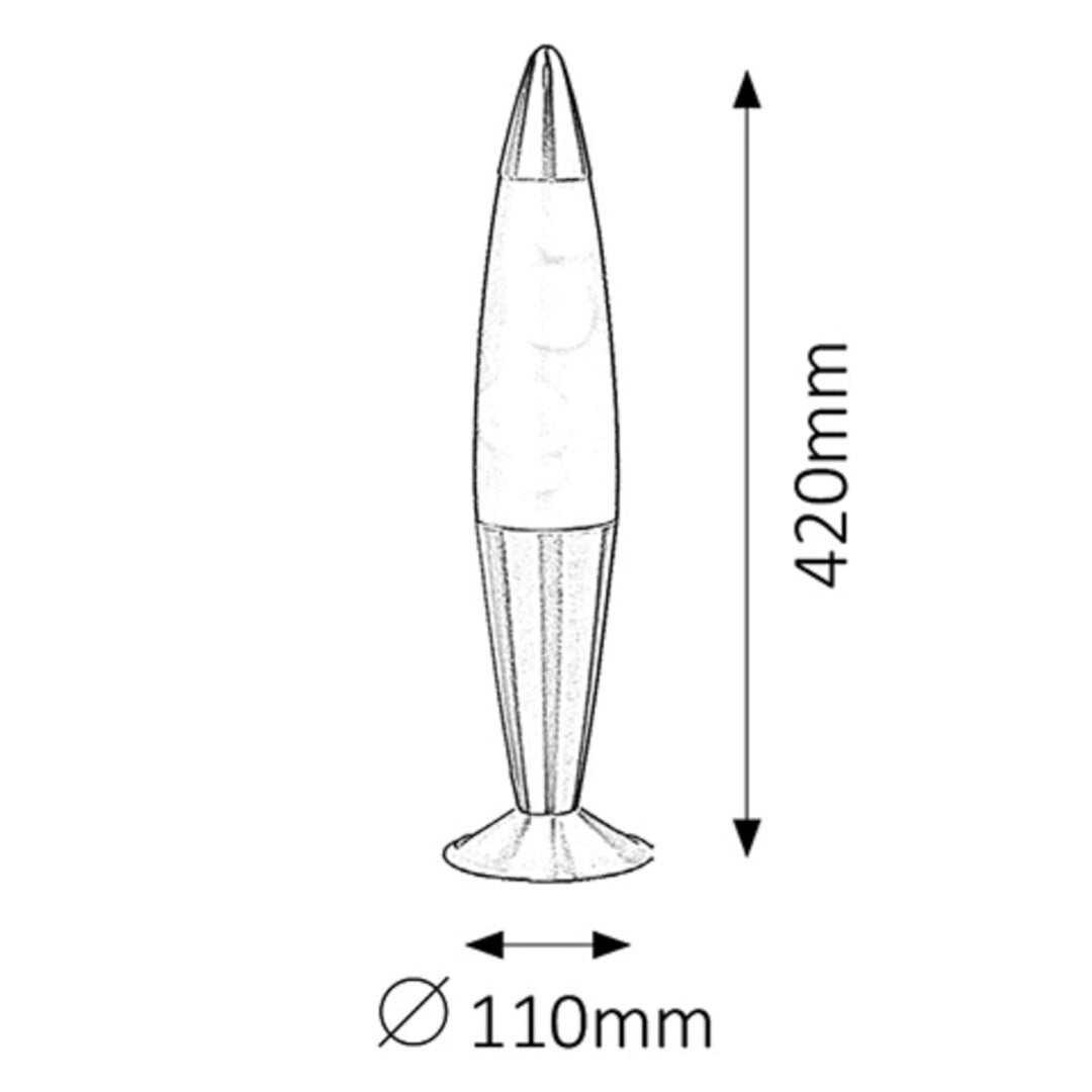 Lollipop2 Lavalampe E14 25W orange-violett - dekorative Lampe