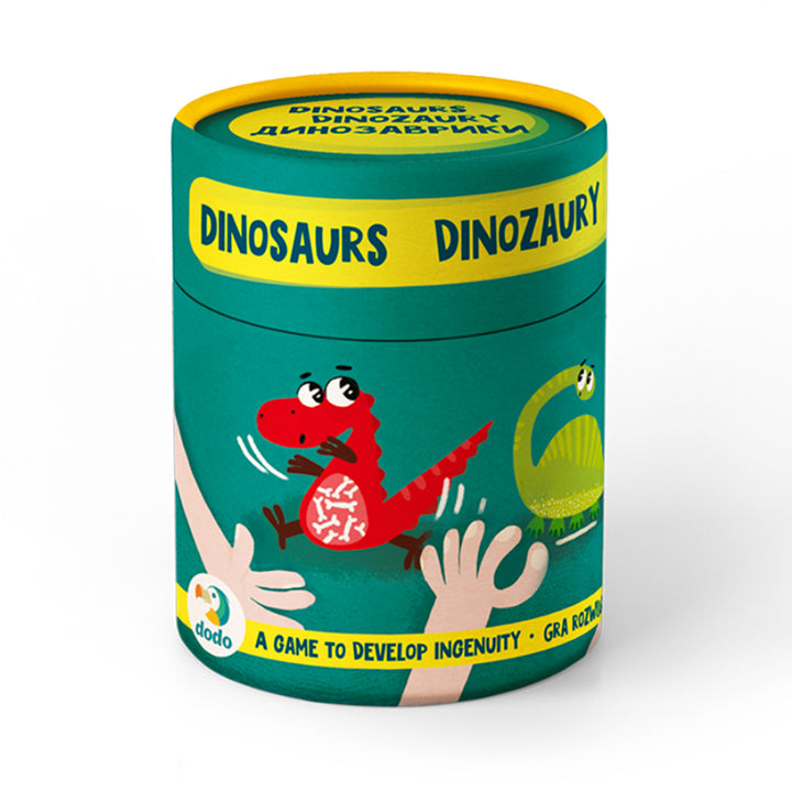 Wahrnehmungsspiel Dodo Dinosaurier 27 Spielfiguren und zwei Würfel
