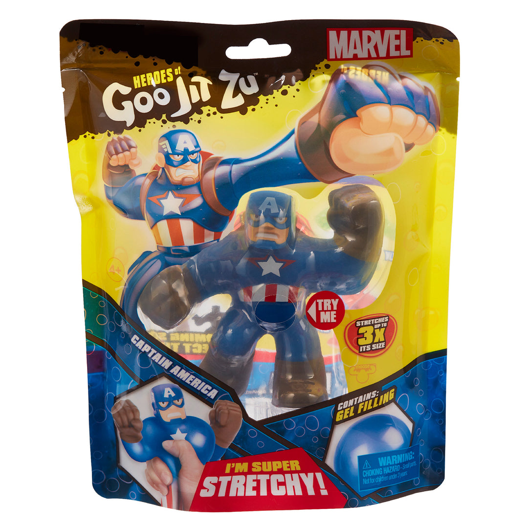 Heroes of Goo Jit Zu MARVEL Figur - CAPTAIN AMERICA, Höhe 13 cm