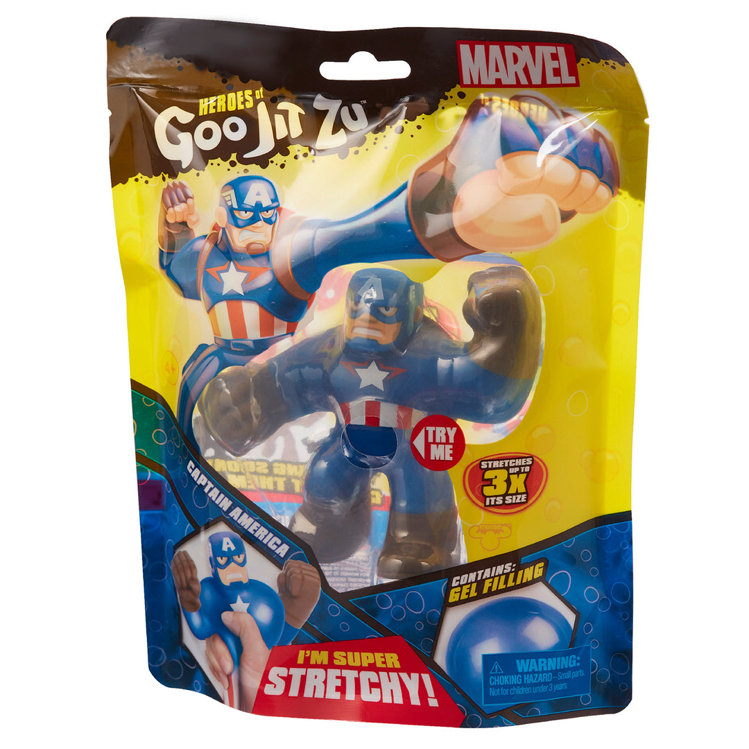 Heroes of Goo Jit Zu MARVEL Figur - CAPTAIN AMERICA, Höhe 13 cm