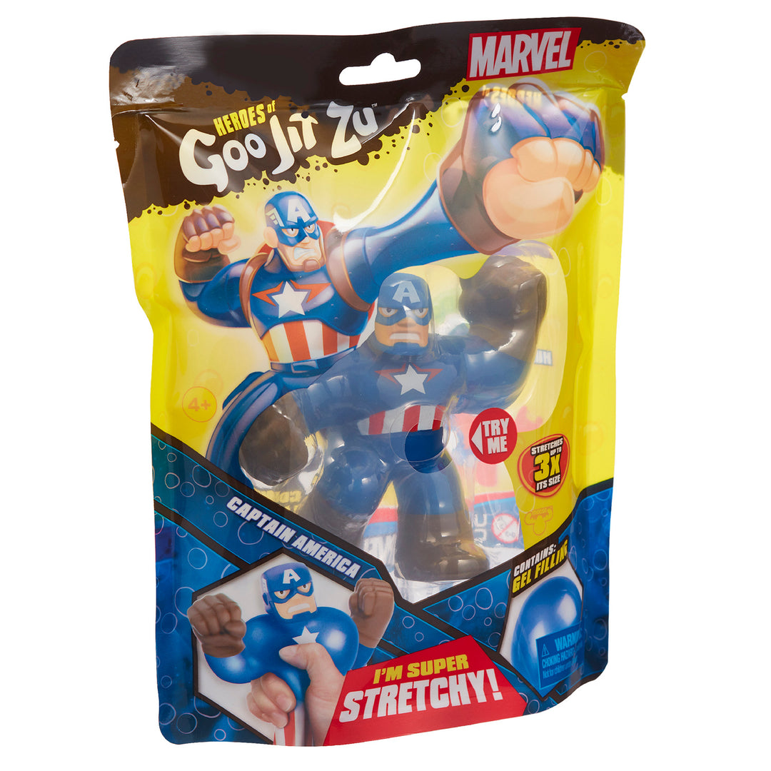 Heroes of Goo Jit Zu MARVEL Figur - CAPTAIN AMERICA, Höhe 13 cm