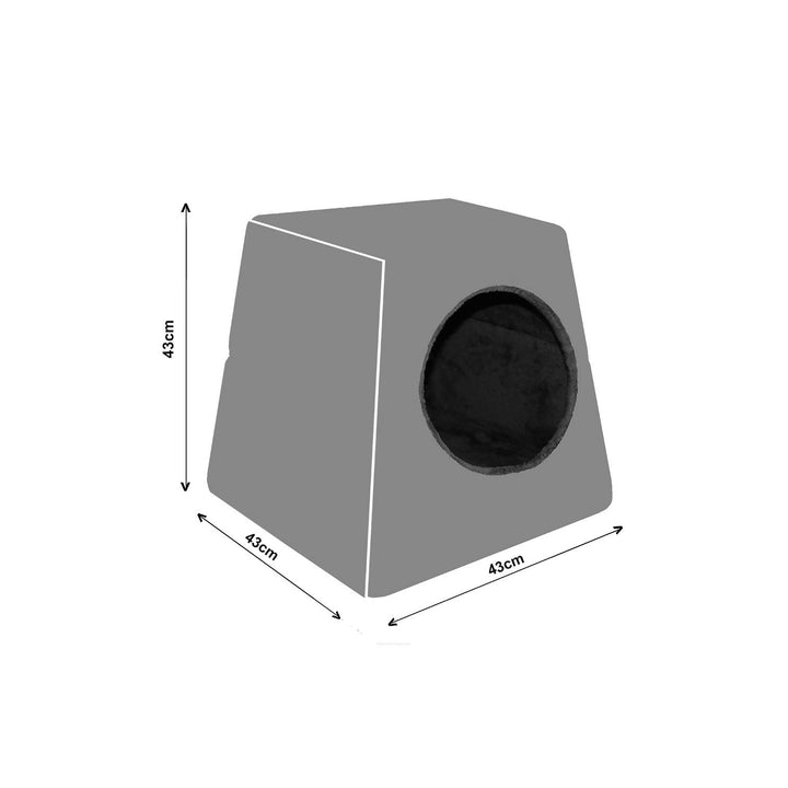 Universal 2-in-1 Hunde-/Katzen Höhle - Ibiza Day Größe M 43cmx43cm