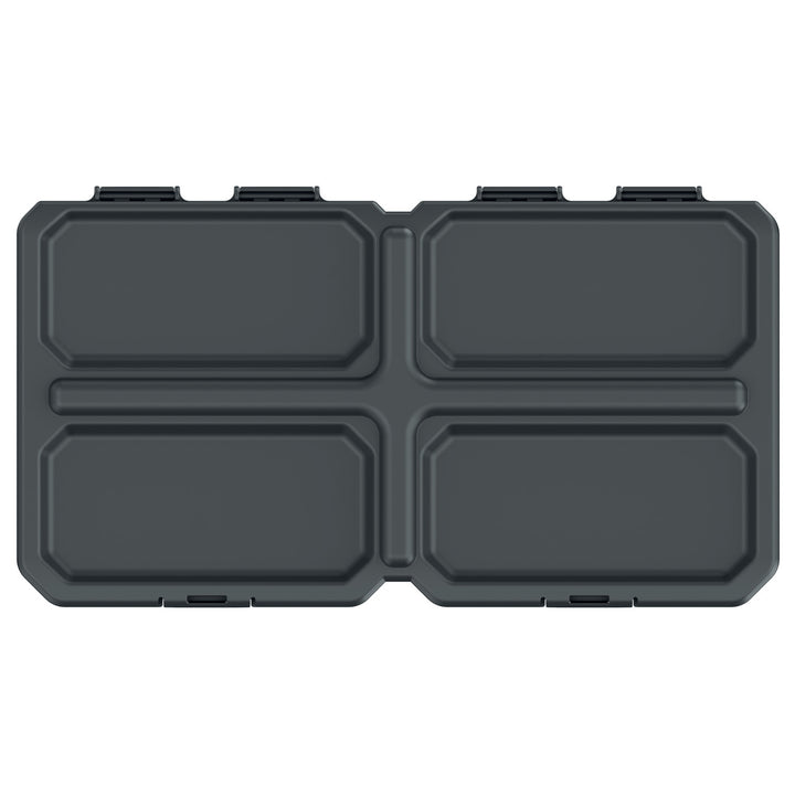 Werkzeug-Organizer Werkzeugkasten 3 herausnehmbare Fächer 285 x 158 x 57mm Schwarzer Deckel