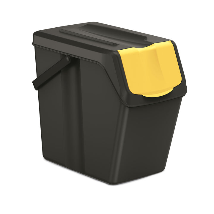 Keden SORTI BOX 3x25l Abfalleimer - schwarz Recycling