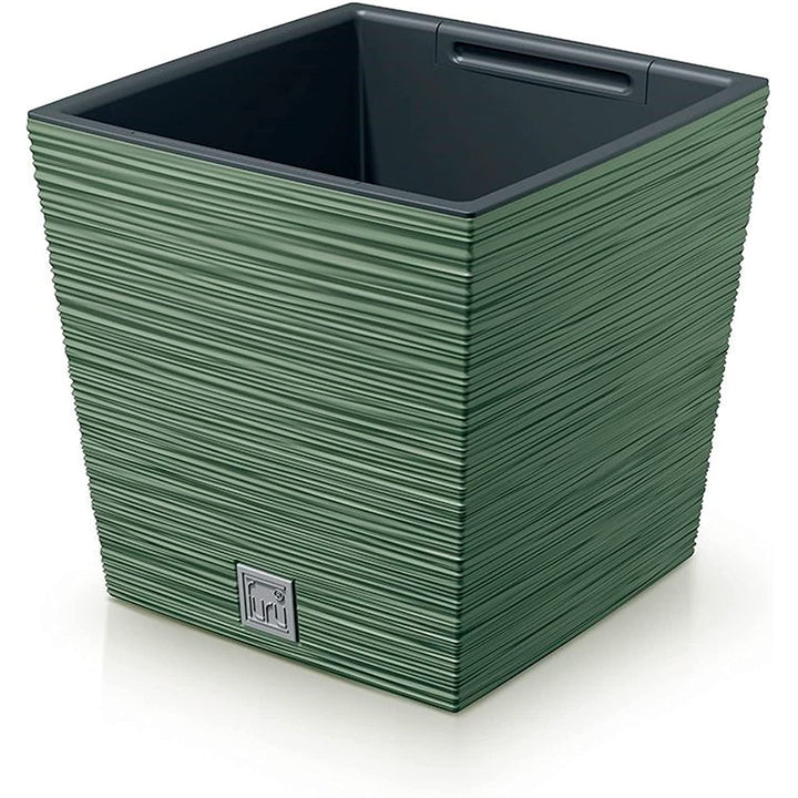 Prosperplast Furu Square Low Blumentopf mit Einsatz DFS240-5615C