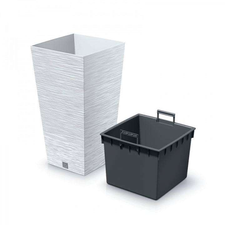 Prosperplast Furu Square DFSH350-S449 Pflanzgefäß - Weiß