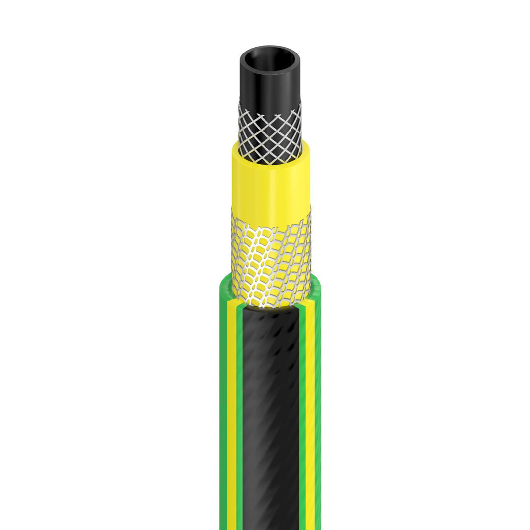Cellfast Green ATS2™ 5-lagiger Gartenschlauch Doppelgeflecht mit Kreuz- und Trikotgewebe UV-Strahlen- und Algenablagerungbeständig (3/4" 20 m)