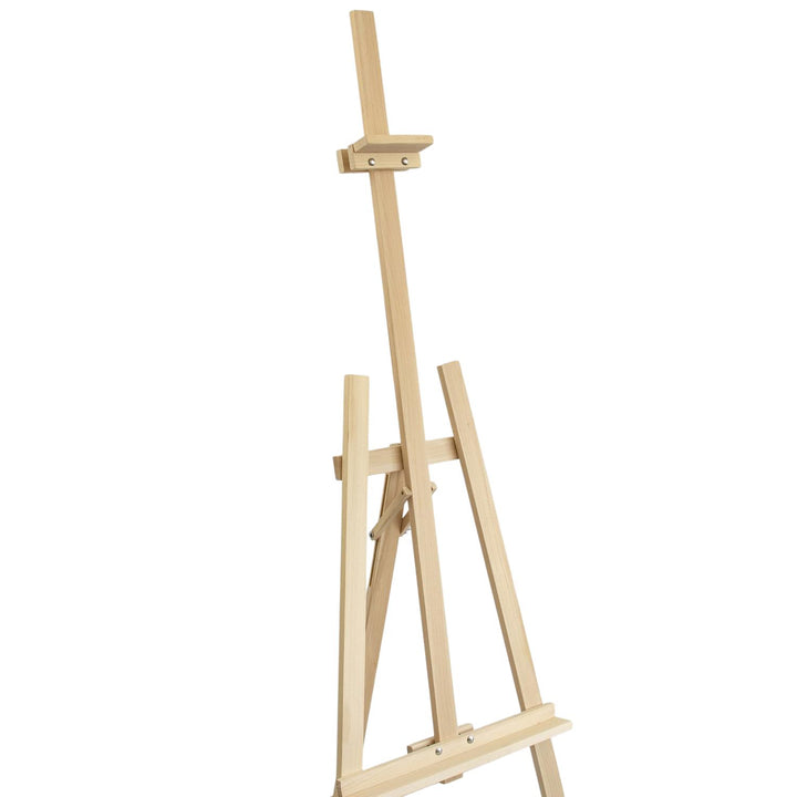 Smol Drew Malstaffelei aus Buchenholz 150cm Dreibein Staffelei für Erwachsene, Kinder und Professionelle Künstler Klappbar Neigbar Ausstellungsstaffelei