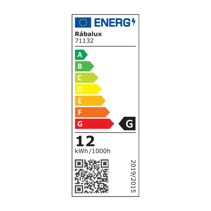 Rabalux Lucas 71332 LED-Deckenleuchte mit regulierbaren Mikrowellen-Bewegungssensor IP44 12W 830 LM LED-Lichtquelle Innenleuchten Farbtemperatur von 4000 K Naturweiß